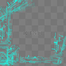 科技电路图电路板元素
