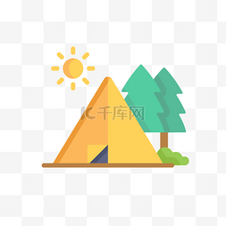 户外研学logo图片_户外生存野外营地帐篷素材