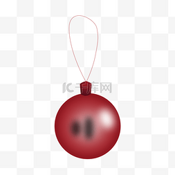 圣诞节立体装饰球手绘png