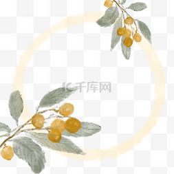 中国水墨风植物图片_水墨边框植物中国风