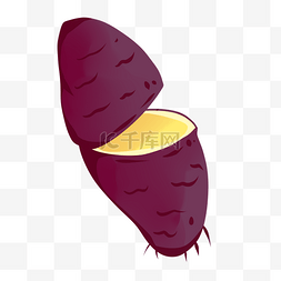根状图片_淀粉美味紫薯