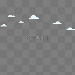 白云飘飘图片_卡通手绘白云飘飘