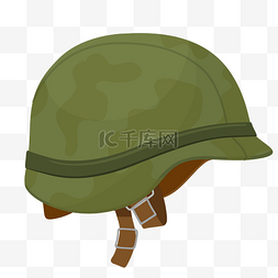军事迷彩头盔插画