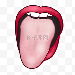 创意牙齿图片_卡通手绘人体器官舌头和牙齿