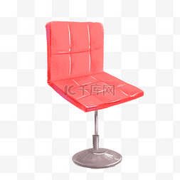 吧台椅图片_手绘红色吧台椅