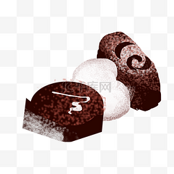巧克力豆巧克力图片_巧克力豆零食插画