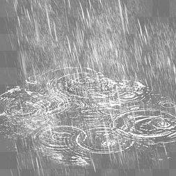 雨水效果图片_透明水滴水珠元素