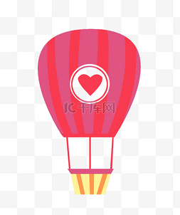 手绘情人节氢气球插画