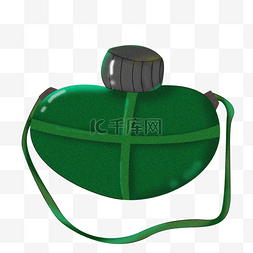军训军用迷彩绿色水壶