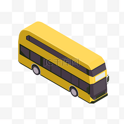 黄色光束线图片_2.5D客运大巴汽车插图