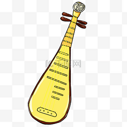 古典黄色琵琶