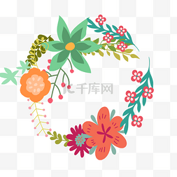 花环矢量插画PNG