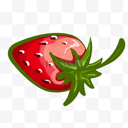 水果草莓手绘插画