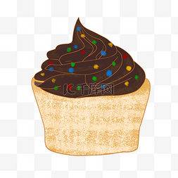 小蛋糕纸杯蛋糕甜品甜点手绘卡通