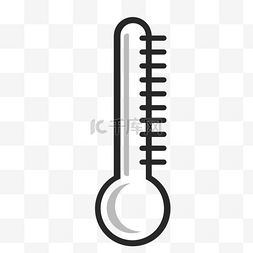温度湿度图片_黑色温度卡通图标