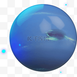 外星基地c4d图片_C4D创意写实仿真海王星