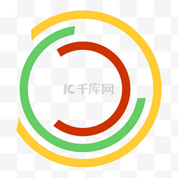 彩色信息分析图片_商务矢量圆环分析数据