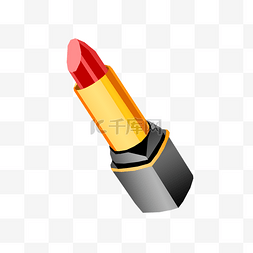 化妆工具插画图片_手绘化妆工具口红
