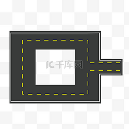 马路俯视图图片_直角马路