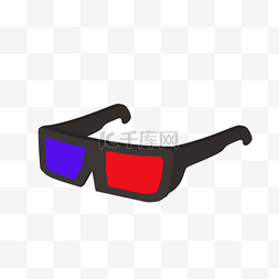 黑色3D立体眼镜插图