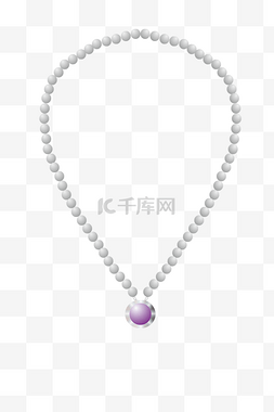 珍珠装饰图片_白色珍珠项链