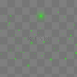 镜头炫光素材图片_绿色光圈光点元素