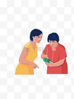 两个母亲商讨粽子元素