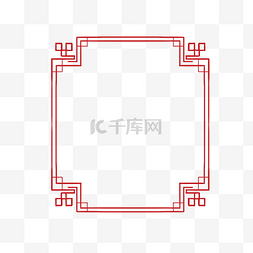 手绘新年中国风边框