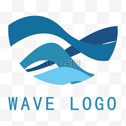 logo设计图片_蓝色海面波浪线条