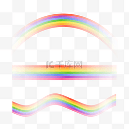 矢量卡通彩虹装饰元素