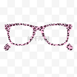 粉色眼镜镜框
