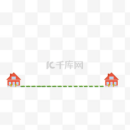 欧式房子卡通图片_卡通房子简约分割线