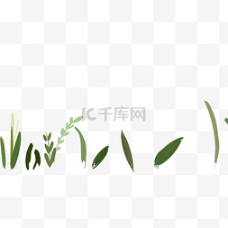 绿色清新草背景图片_清新小草卡通图片