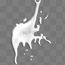 无菌牛奶图片_飞溅好喝的牛奶