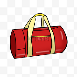 红色的时尚手提包