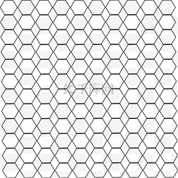纹理网格图片_简约黑色六边形蜂窝状网格纹理背