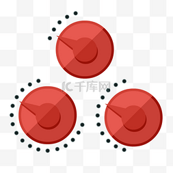 商务圆点图片_红色圆点旋钮