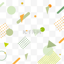 绿色几何科技图片_渐变绿色科技感几何装饰
