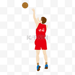 篮球卡通图图片_卡通打篮球的男运动员免扣图
