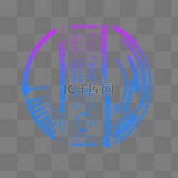 科技炫酷图形图片_科技感边框
