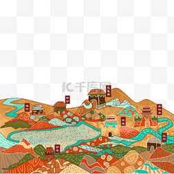 青海省省地图图片_城市地图古代建筑地图