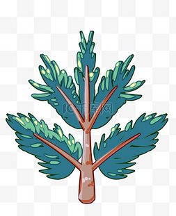 养殖树木图片_高高的树木装饰插画
