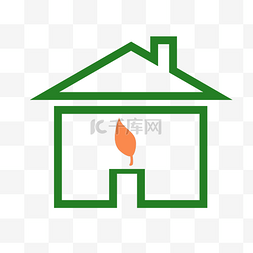 矢量房地产标志图片_绿色矢量房地产图标