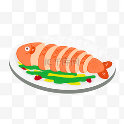矢量手绘装饰鱼图片_插画餐饮食物装饰素材