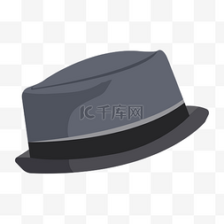  灰色礼帽 