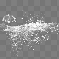 水溅起的水图片_溅起的白色水花元素