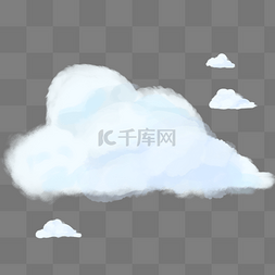 童话风格图片_天空云朵手绘卡通系列