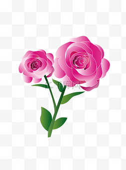 粉色小玫瑰花图片_玫瑰花清新粉色可商用元素
