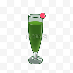 清凉素材图片_绿色立体美味黄瓜汁