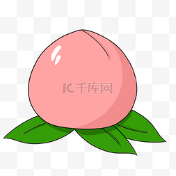 粉色水果圆形桃子
